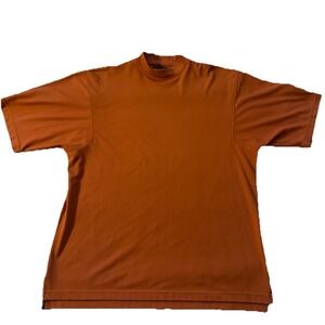 VINTAGE Footjoy Golf Performance Shirt Men's Size Large Burnt Orange Y2K